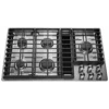 KitchenAid 36" 5 Burner Gas Downdraft Cooktop -Kitchenaid frnmgrmuvbef