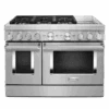 KitchenAid KitchenAid® 48'' Smart Commercial-Style Dual Fuel Range With Griddle