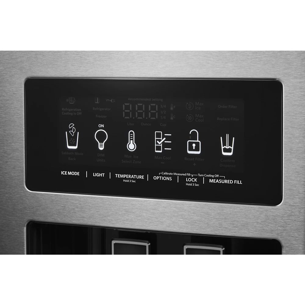 KitchenAid 24.8 Cu Ft. Side-by-Side Refrigerator With Exterior Ice And Water And PrintShield™ Finish 7 KitchenAid 24.8 Cu Ft. Side-by-Side Refrigerator With Exterior Ice And Water And PrintShield™ Finish - Image 5