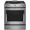 KitchenAid 30-Inch 5-Burner Dual Fuel Convection Slide-In Range With Baking Drawer -Kitchenaid frorxhlbuzbs