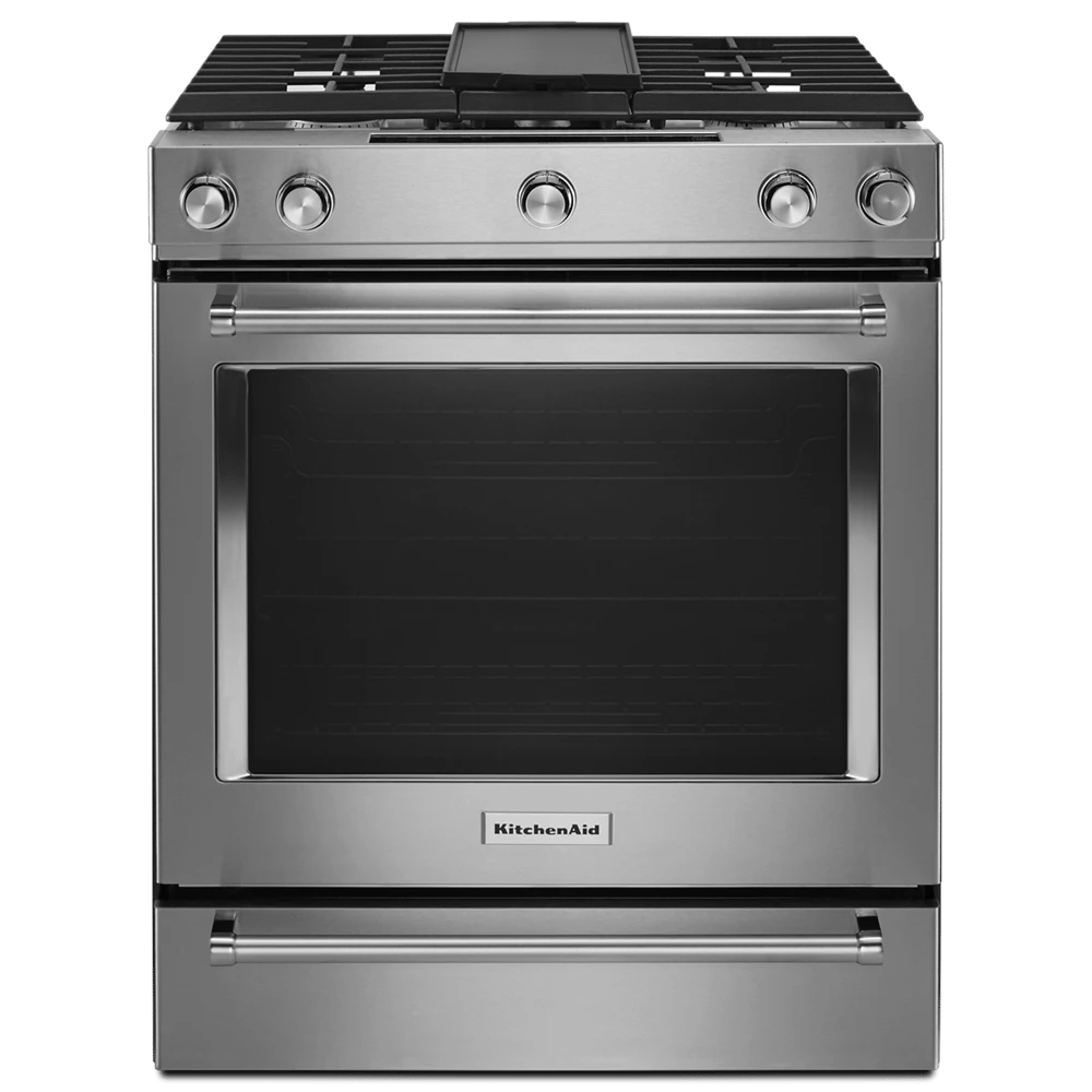 KitchenAid 30-Inch 5-Burner Dual Fuel Convection Slide-In Range With Baking Drawer 3 KitchenAid 30-Inch 5-Burner Dual Fuel Convection Slide-In Range With Baking Drawer