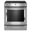 KitchenAid 30-Inch 5-Burner Gas Slide-In Convection Range -Kitchenaid frpivayltsks