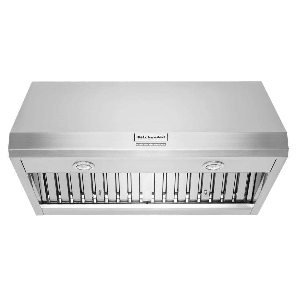 KitchenAid 36" 585 Or 1170 CFM Motor Class Commercial-Style Wall-Mount Canopy Range Hood 3 KitchenAid 36" 585 Or 1170 CFM Motor Class Commercial-Style Wall-Mount Canopy Range Hood