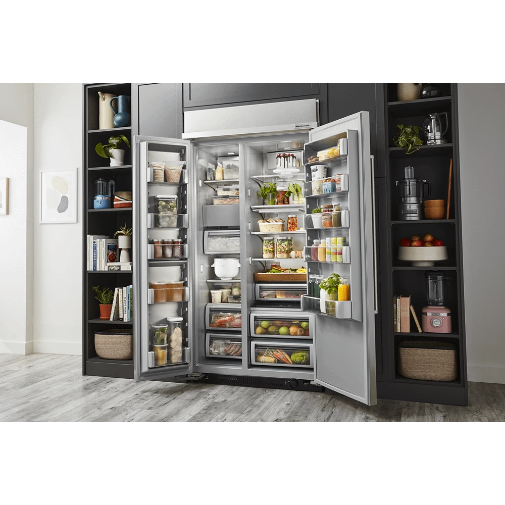 KitchenAid 29.4 Cu. Ft. 48" Built-In Side-by-Side Refrigerator With Ice And Water Dispenser 4 KitchenAid 29.4 Cu. Ft. 48" Built-In Side-by-Side Refrigerator With Ice And Water Dispenser - Image 2