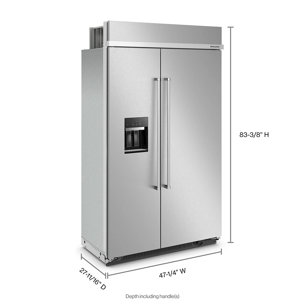 KitchenAid 29.4 Cu. Ft. 48" Built-In Side-by-Side Refrigerator With Ice And Water Dispenser 7 KitchenAid 29.4 Cu. Ft. 48" Built-In Side-by-Side Refrigerator With Ice And Water Dispenser - Image 5