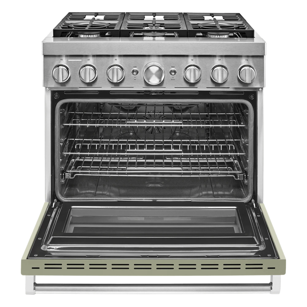 KitchenAid KitchenAid® 36'' Smart Commercial-Style Dual Fuel Range With 6 Burners 6 KitchenAid KitchenAid® 36'' Smart Commercial-Style Dual Fuel Range With 6 Burners - Image 4
