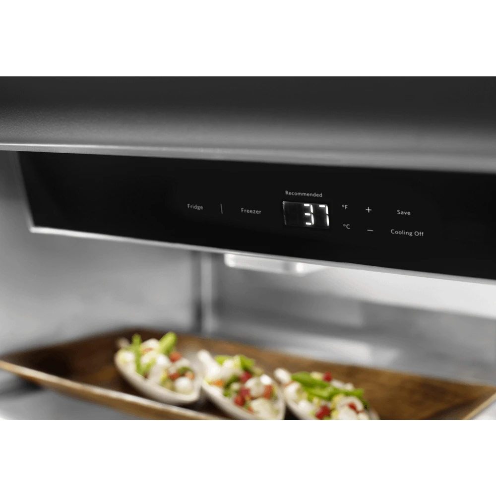 KitchenAid 20.9 Cu. Ft. 36" Width Built-In Stainless Bottom Mount Refrigerator With Platinum Interior Design 7 KitchenAid 20.9 Cu. Ft. 36" Width Built-In Stainless Bottom Mount Refrigerator With Platinum Interior Design - Image 5