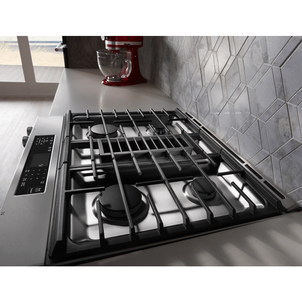 KitchenAid 30-Inch 4-Burner Dual Fuel Downdraft Slide-In Range 4 KitchenAid 30-Inch 4-Burner Dual Fuel Downdraft Slide-In Range - Image 2