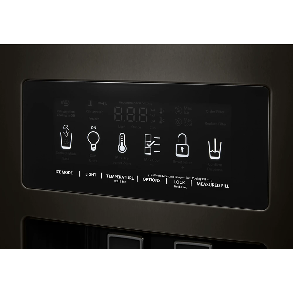 KitchenAid 22.6 Cu Ft. Counter-Depth Side-by-Side Refrigerator With Exterior Ice And Water And PrintShield™ Finish 7 KitchenAid 22.6 Cu Ft. Counter-Depth Side-by-Side Refrigerator With Exterior Ice And Water And PrintShield™ Finish - Image 5