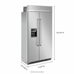 KitchenAid 25.1 Cu. Ft. 42" Built-In Side-by-Side Refrigerator With Ice And Water Dispenser 12 KitchenAid 25.1 Cu. Ft. 42" Built-In Side-by-Side Refrigerator With Ice And Water Dispenser -Kitchenaid frtlylkaupoi