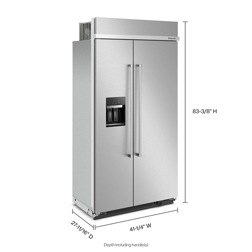 KitchenAid 25.1 Cu. Ft. 42" Built-In Side-by-Side Refrigerator With Ice And Water Dispenser 7 KitchenAid 25.1 Cu. Ft. 42" Built-In Side-by-Side Refrigerator With Ice And Water Dispenser - Image 5