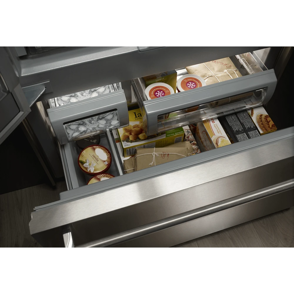 KitchenAid 24.2 Cu. Ft. 42" Width Built-In Stainless French Door Refrigerator With Platinum Interior Design 6 KitchenAid 24.2 Cu. Ft. 42" Width Built-In Stainless French Door Refrigerator With Platinum Interior Design - Image 4