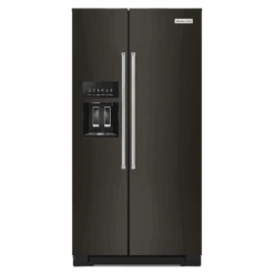 KitchenAid 22.6 Cu Ft. Counter-Depth Side-by-Side Refrigerator With Exterior Ice And Water And PrintShield™ Finish