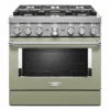 KitchenAid KitchenAid® 36'' Smart Commercial-Style Dual Fuel Range With 6 Burners 2 KitchenAid KitchenAid® 36'' Smart Commercial-Style Dual Fuel Range With 6 Burners -Kitchenaid frysftzpbvdf