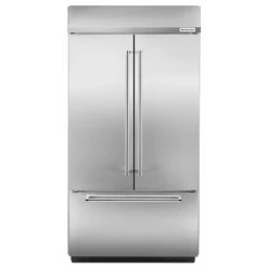 KitchenAid 24.2 Cu. Ft. 42" Width Built-In Stainless French Door Refrigerator With Platinum Interior Design