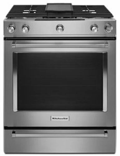 KitchenAid 30-Inch 5-Burner Dual Fuel Convection Slide-In Range With Baking Drawer 4 KitchenAid 30-Inch 5-Burner Dual Fuel Convection Slide-In Range With Baking Drawer - Image 2