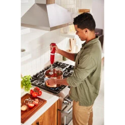 KitchenAid Cordless Variable-Speed Immersion Blender In Empire Red With Whisk And Blending Jar 8 KitchenAid Cordless Variable-Speed Immersion Blender In Empire Red With Whisk And Blending Jar -Kitchenaid khbbv53er 1