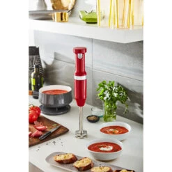 KitchenAid Cordless Variable-Speed Immersion Blender In Empire Red With Whisk And Blending Jar 9 KitchenAid Cordless Variable-Speed Immersion Blender In Empire Red With Whisk And Blending Jar -Kitchenaid khbbv53er 2