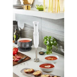 KitchenAid Cordless Variable-Speed Immersion Blender In White With Whisk And Blending Jar 9 KitchenAid Cordless Variable-Speed Immersion Blender In White With Whisk And Blending Jar -Kitchenaid khbbv53wh 2