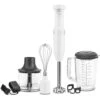 KitchenAid Cordless Variable Speed Hand Blender With Chopper And Whisk Attachment In White -Kitchenaid khbbv83wh
