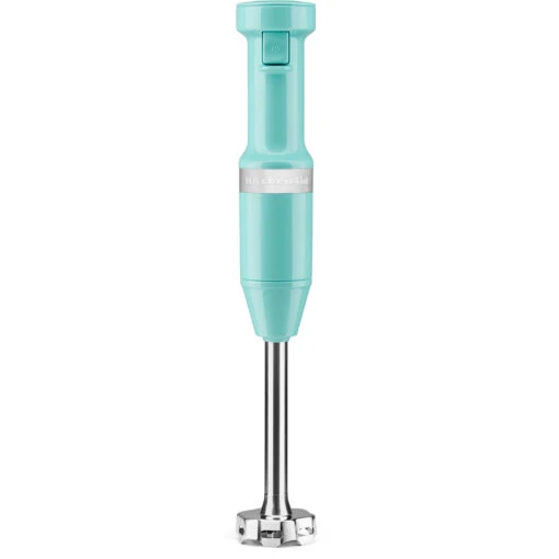 KitchenAid Corded Variable-Speed Immersion Blender In Aqua Sky With Blending Jar -Kitchenaid khbv53aq