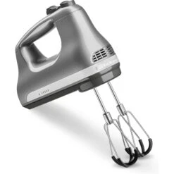 KitchenAid - 6 Speed Hand Mixer With Flex Edge Beaters - KHM6118 - Contour Silver -Kitchenaid khm6118cu