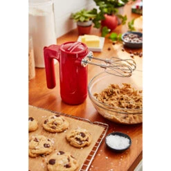 KitchenAid Cordless 7-Speed Hand Mixer With Turbo Beaters II In Empire Red -Kitchenaid khmb732er 1