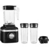KitchenAid K150 3-Speed Ice Crushing Blender With 16-Oz. And 48-Oz. Blending Jars In Black Matte 2 KitchenAid K150 3-Speed Ice Crushing Blender With 16-Oz. And 48-Oz. Blending Jars In Black Matte -Kitchenaid ksb1332bm