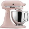 KitchenAid Artisan Series 325-Watt Tilt-Back Head Stand Mixer In Feather Pink -Kitchenaid ksm150psft