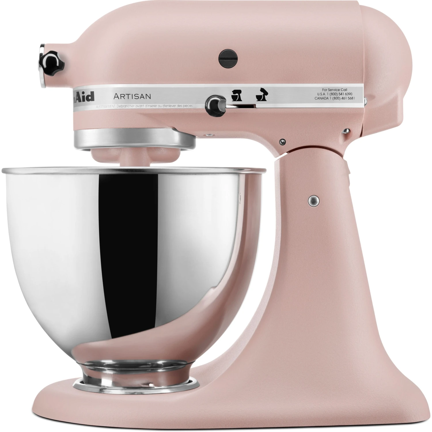 KitchenAid Artisan Series 325-Watt Tilt-Back Head Stand Mixer In Feather Pink 4 KitchenAid Artisan Series 325-Watt Tilt-Back Head Stand Mixer In Feather Pink - Image 2