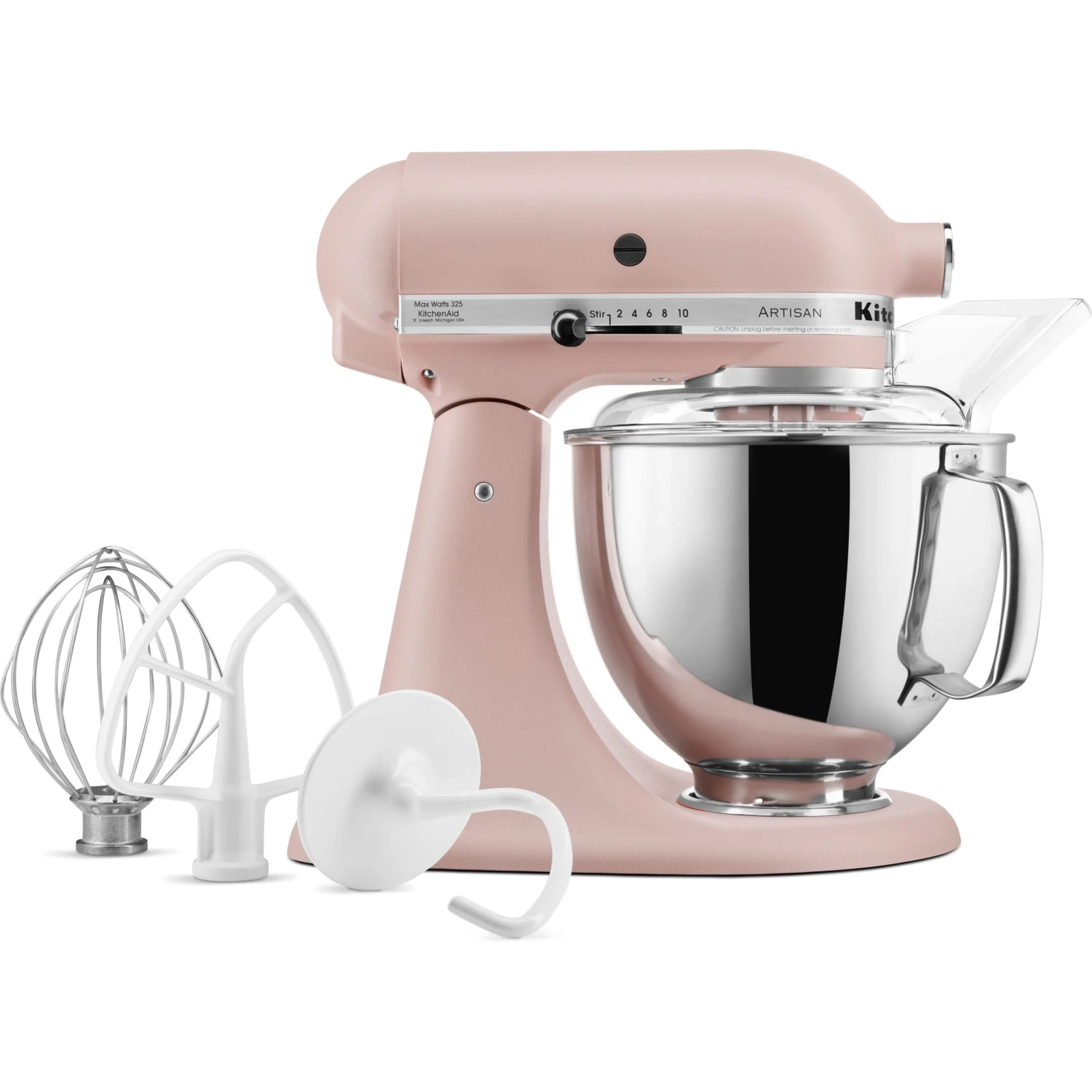 KitchenAid Artisan Series 325-Watt Tilt-Back Head Stand Mixer In Feather Pink 7 KitchenAid Artisan Series 325-Watt Tilt-Back Head Stand Mixer In Feather Pink - Image 5
