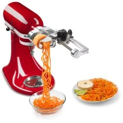 KitchenAid 7 Blade Spiralizer Plus Attachment With Peel, Core And Slice Capabilities 11 KitchenAid 7 Blade Spiralizer Plus Attachment With Peel, Core And Slice Capabilities -Kitchenaid ksm2apc 4