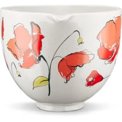 KitchenAid 5-Qt. Ceramic Bowl For Tilt-Head Stand Mixers, Poppy 9 KitchenAid 5-Qt. Ceramic Bowl For Tilt-Head Stand Mixers, Poppy -Kitchenaid ksm2cb5ppy 2