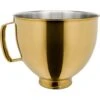 KitchenAid 5-Quart Tilt-Head Metallic Finish Stainless Steel Bowl In Radiant Gold -Kitchenaid ksm5ssbrg