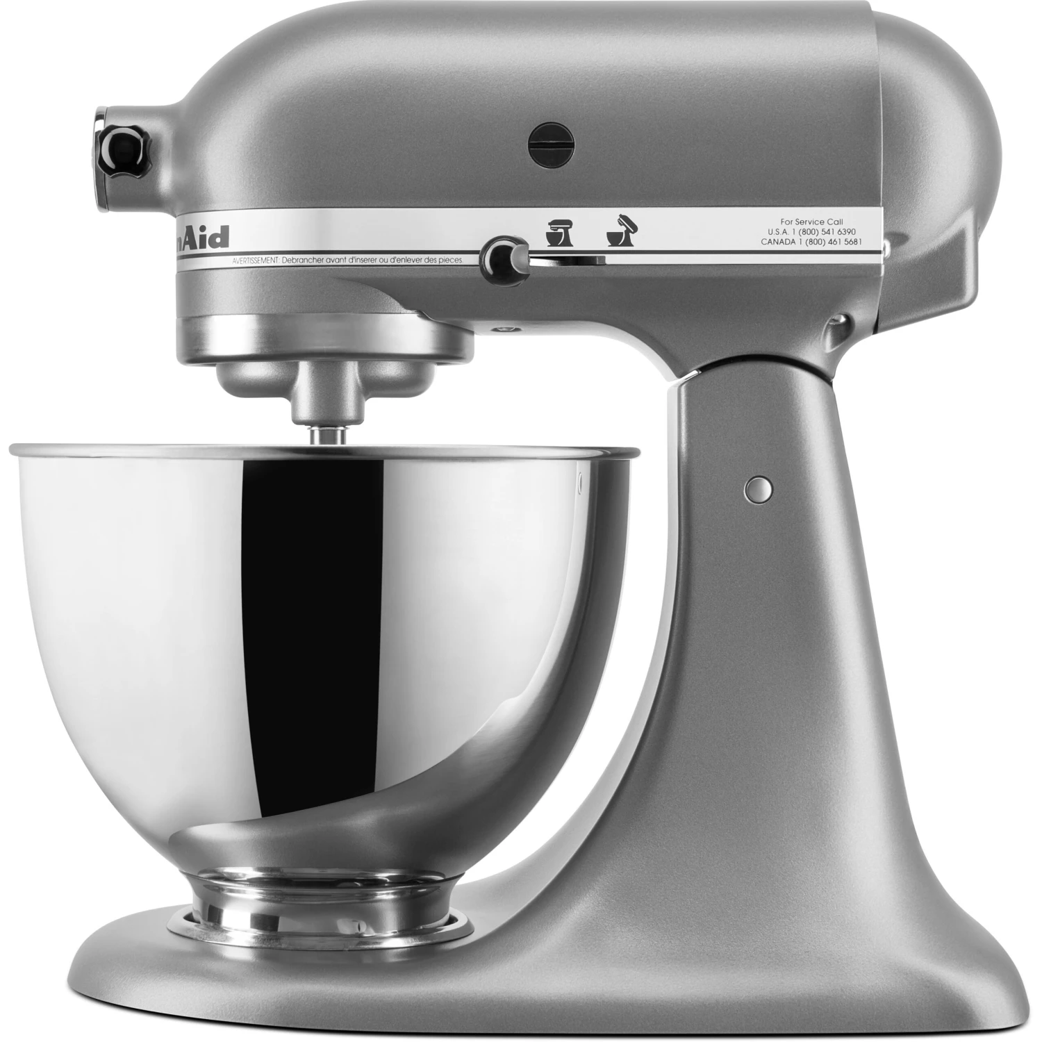 KitchenAid Deluxe 4.5-Quart Tilt-Head Stand Mixer In Silver 4 KitchenAid Deluxe 4.5-Quart Tilt-Head Stand Mixer In Silver - Image 2