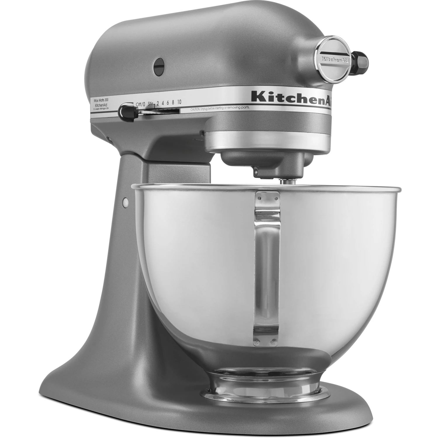 KitchenAid Deluxe 4.5-Quart Tilt-Head Stand Mixer In Silver 5 KitchenAid Deluxe 4.5-Quart Tilt-Head Stand Mixer In Silver - Image 3